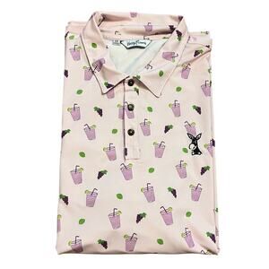 Kenny Flowers X Owen's Mixers The Tropical Transfusion Men Golf Polo Size XXL 3X